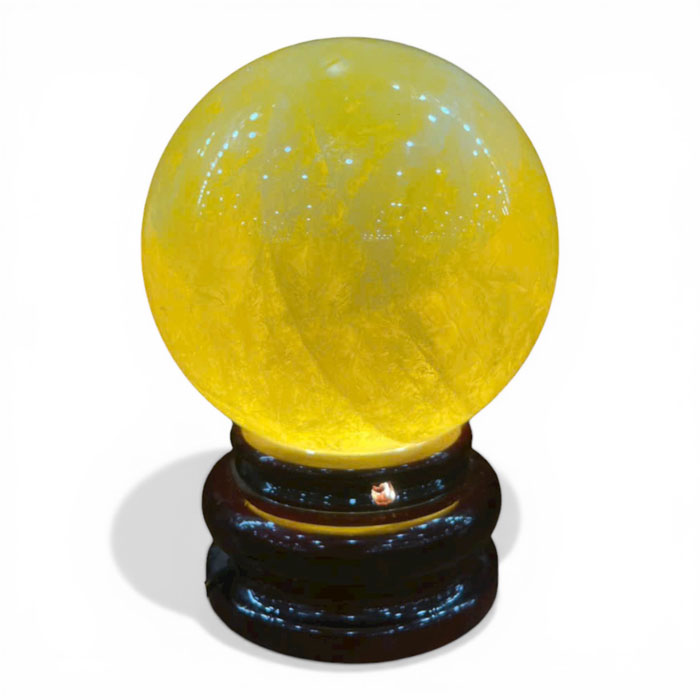 Quả Cầu Đa Phong Thủy Thạch Anh Vàng 2,46kg