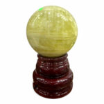 Quả Cầu Đá Phong Thủy Thạch Anh Vàng 6,45kg