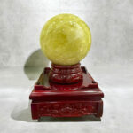 Quả Cầu Đá Phong Thủy Thạch Anh Vàng 6,66kg