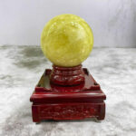 Quả Cầu Đá Phong Thủy Thạch Anh Vàng 6,66kg