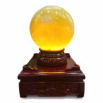 Quả Cầu Đá Phong Thủy Thạch Anh Vàng 6,66kg