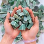 Vụn Đá Thạch Anh Xanh Thô 1-2cm