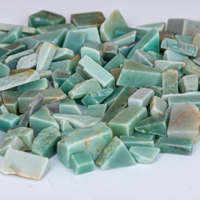 Vụn Đá Thạch Anh Xanh Thô 1-2cm