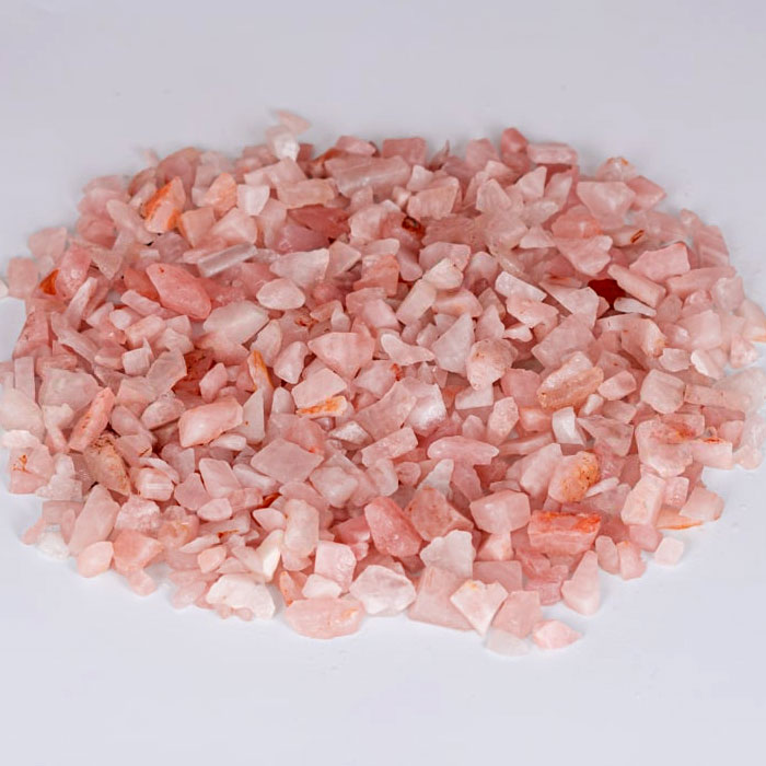 Vụn Đá Thạch Anh Hồng Thô 0,9-2cm