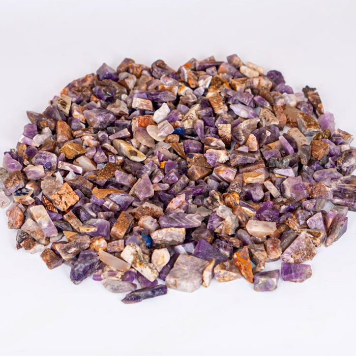 Vụn Đá Thạch Anh Tím Thô 0,9-1,5cm