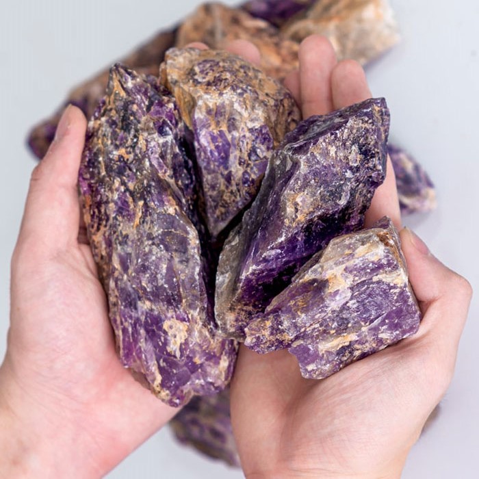 Vụn Đá Thạch Anh Tím Thô 5-10cm