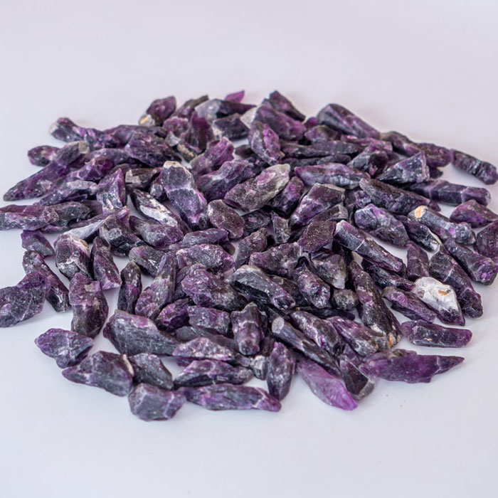 Vụn Đá Thạch Anh Tím Thô 1-2cm