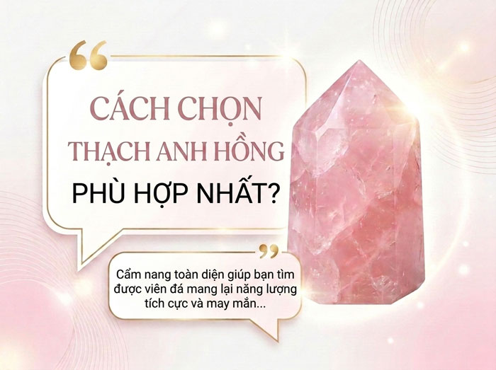 Cách Chọn Đá Thạch Anh Hồng Phù Hợp: 7 Tiêu Chí Quan Trọng