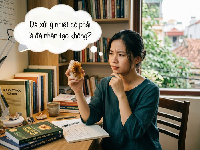 Đá xử lý nhiệt có phải là đá giả không?
