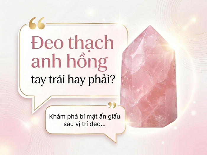 Đeo Đá Thạch Anh Hồng Tay Trái Hay Tay Phải? Cách Chọn Phù Hợp