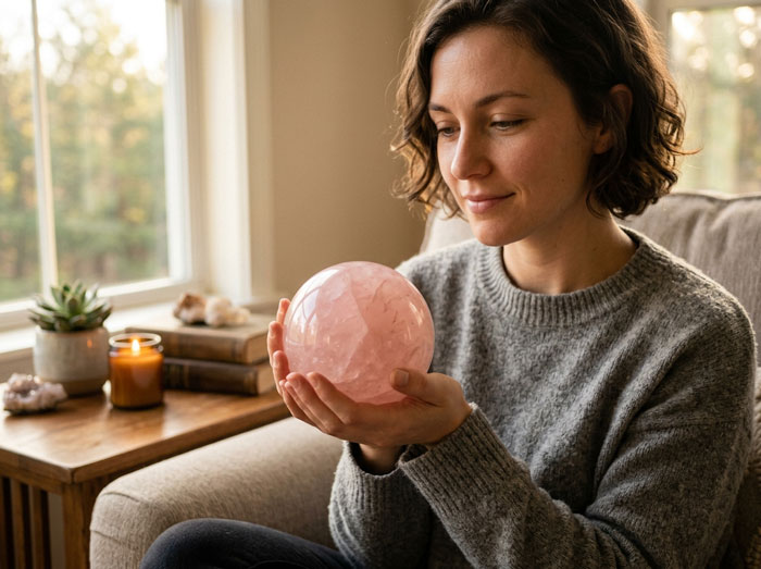 V&igrave; sao nhiều người chọn quả cầu đ&aacute; thạch anh hồng