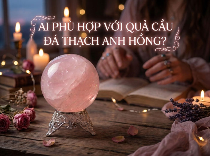 Ai phù hợp với quả cau thạch anh hồng