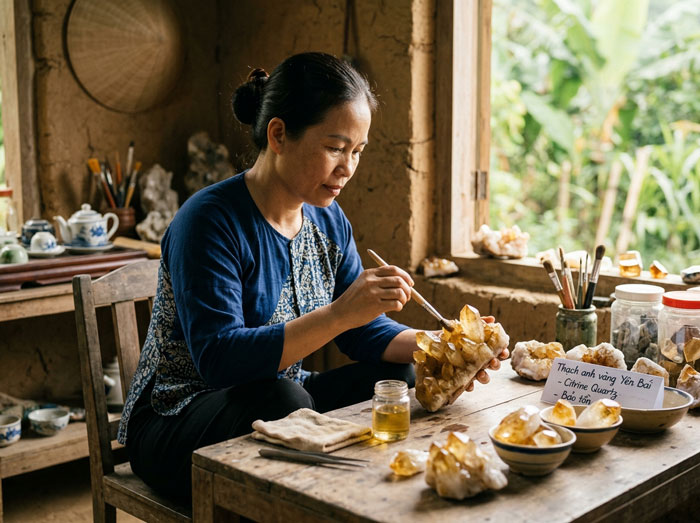 Cách bảo quản đá thạch anh vàng