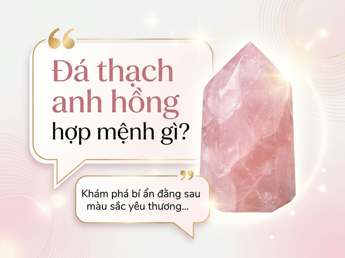 Đá thạch anh hồng hợp mệnh gì?